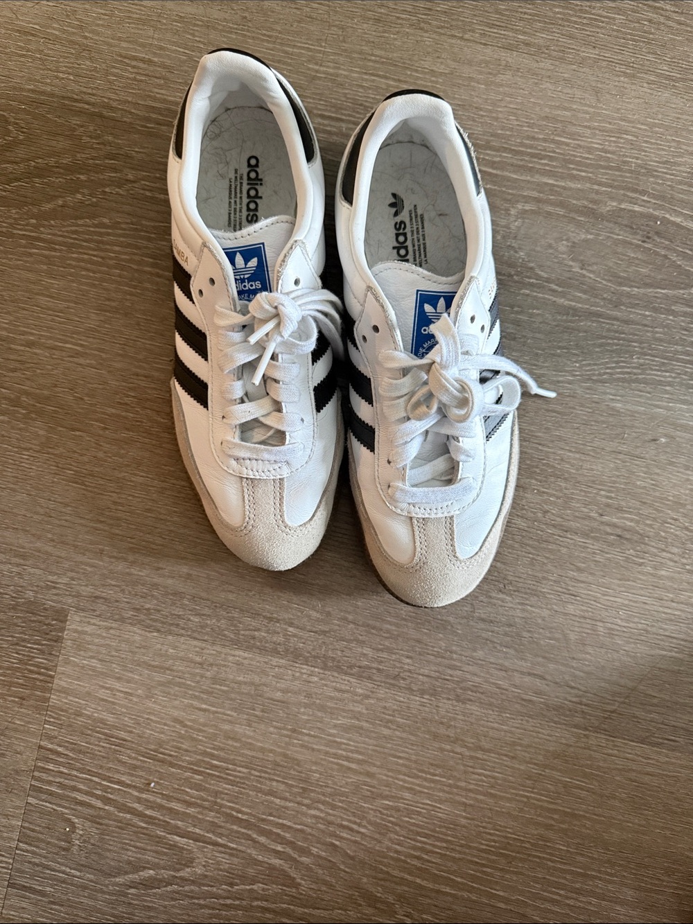 adidas White and Black Retro Low-Top Sneakers